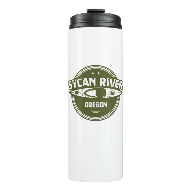 Sycan River Oregon Kayaking Thermal Tumbler (Front)