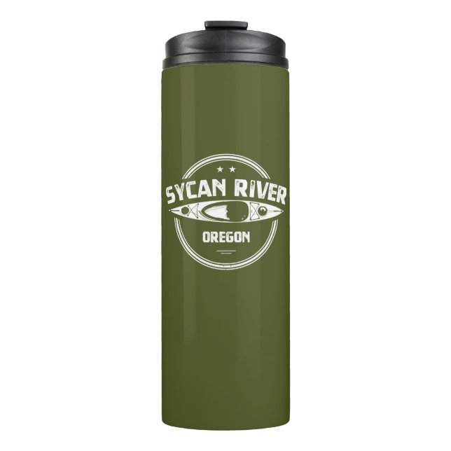 Sycan River Oregon Kayaking Thermal Tumbler (Front)