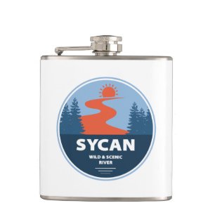 Sycan Wild And Scenic River Oregon Hip Flask