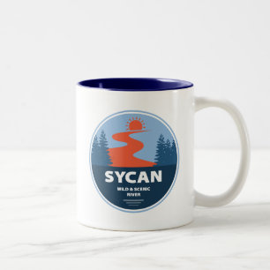 Sycan Wild And Scenic River Oregon Two-Tone Coffee Mug