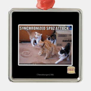Sychronized Spaz Attack Metal Tree Decoration
