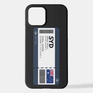 SYD Sydney Boarding Pass - Australia Ticket iPhone 12 Case