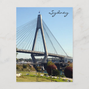 sydney anzac bridge postcard