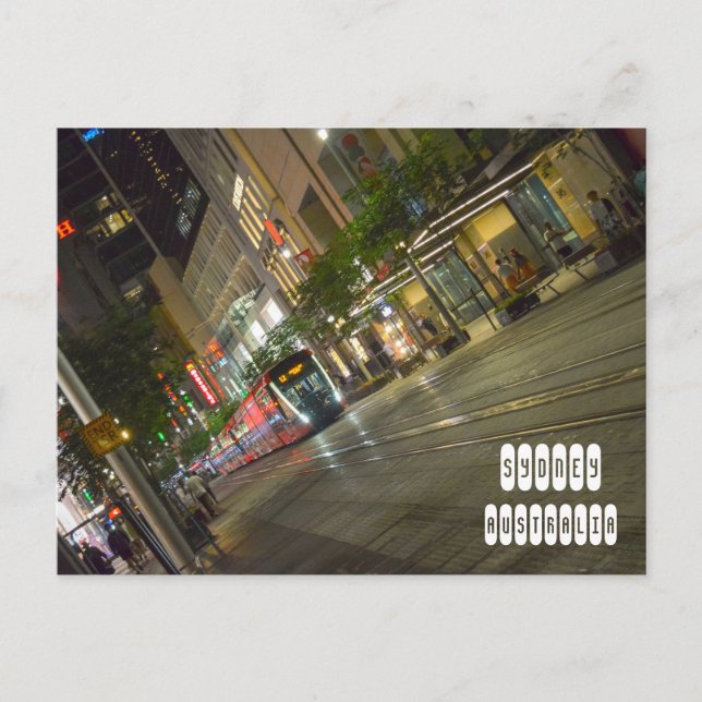 Sydney at Night Postcard (Front)