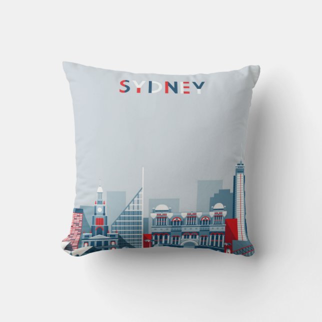 Sydney Australia City Skyline Cushion (Front)