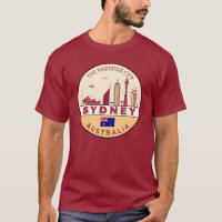 Sydney Australia City Skyline Emblem