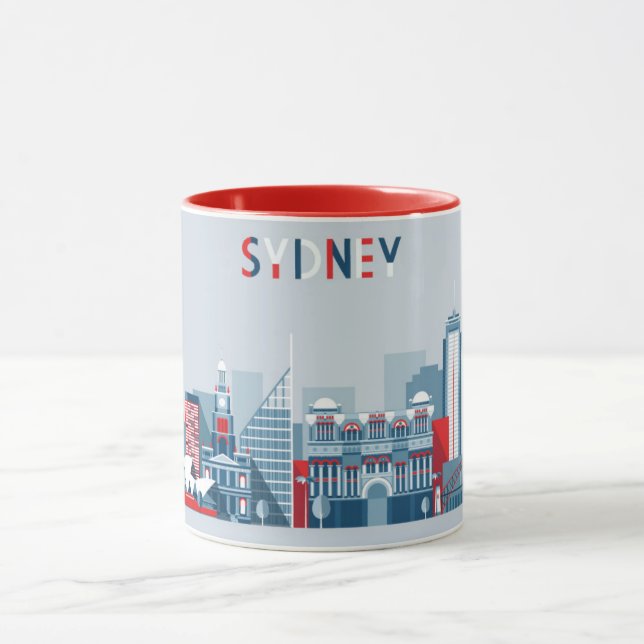 Sydney Australia City Skyline Mug (Center)