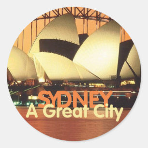 SYDNEY Australia Classic Round Sticker
