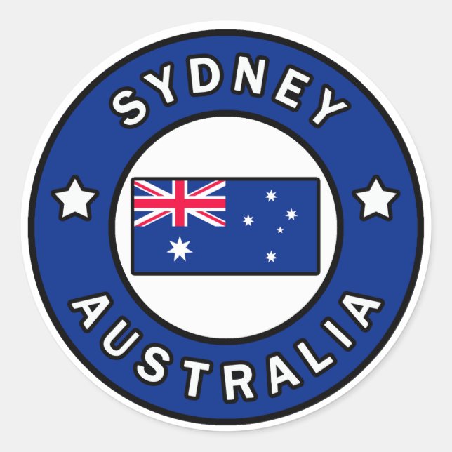 Sydney Australia Classic Round Sticker (Front)