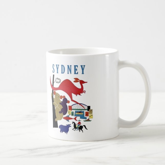 Sydney Australia Cute Fun Travel Souvenir Coffee Mug (Right)