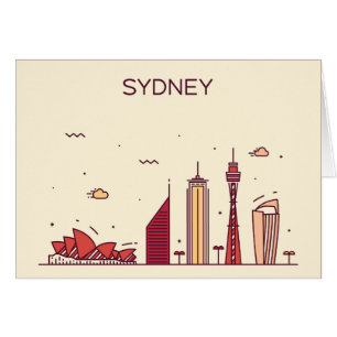 Sydney, Australia Doodle Skyline