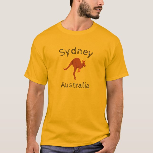 Sydney Australia Kangaroo, 2 T-Shirt (Front)