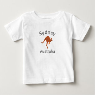 Sydney Australia Kangaroo, 4 Baby T-Shirt