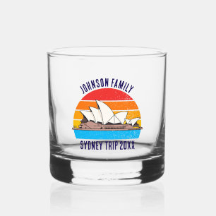 Sydney Australia Opera House Personalised Whiskey Glass