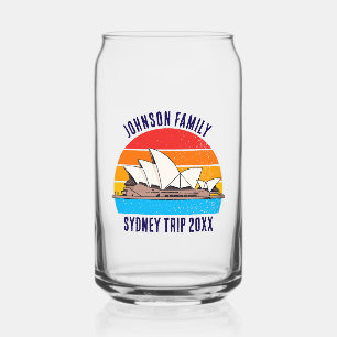 Sydney Australia Opera House Personalized Can Glass