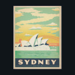 Sydney, Australia Postcard<br><div class="desc">Anderson Design Group is an award-winning illustration and design firm in Nashville,  Tennessee. Founder Joel Anderson directs a team of talented artists to create original poster art that looks like classic vintage advertising prints from the 1920s to the 1960s.</div>