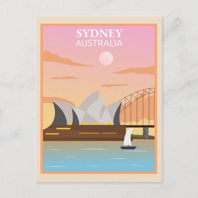 Sydney Australia Postcard (Front)