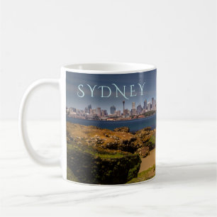 Sydney Australia Skyline, from Bradleys Head Coffee Mug