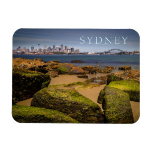 Sydney Australia Skyline, from Bradleys Head Magnet
