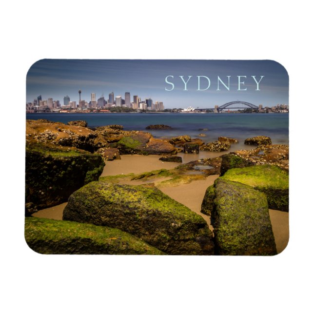 Sydney Australia Skyline, from Bradleys Head Magnet (Horizontal)
