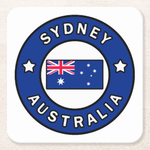 Sydney Australia Square Paper Coaster