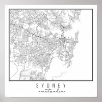 Sydney Australia Street Map