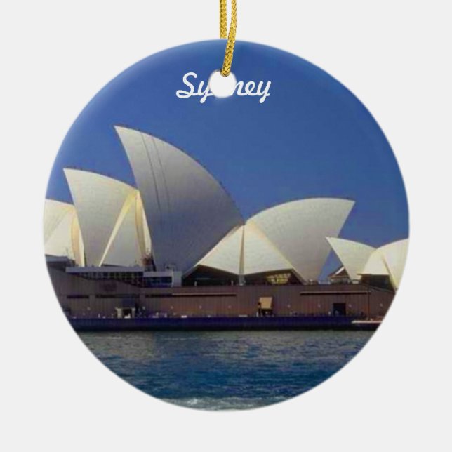 Sydney Australia Travel Christmas Ornament (Front)