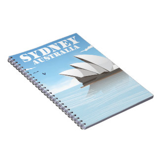 Sydney Australia Travel poster Notebook