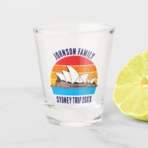 Sydney Australia Trip Opera House Customized Shot Glass