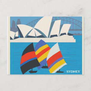 Sydney Australia Vintage Travel Postcard