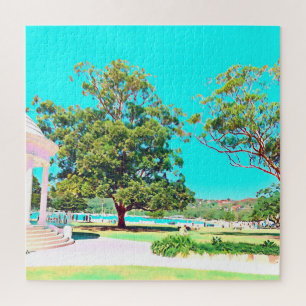 Sydney Balmoral Beach white Rotunda Jigsaw Puzzle