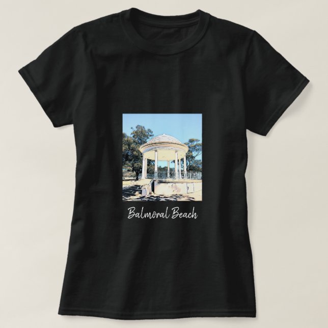 Sydney Balmoral Beach white Rotunda T-Shirt (Design Front)