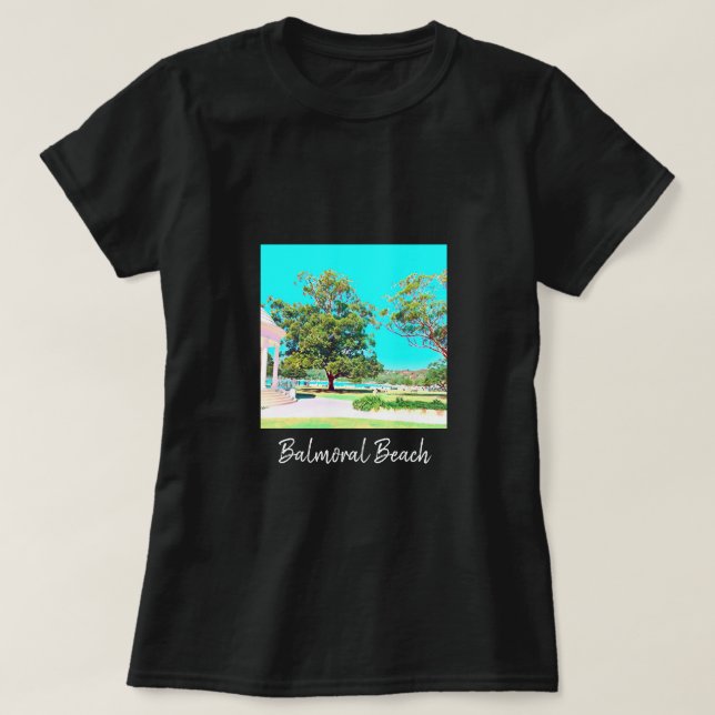 Sydney Balmoral Beach white Rotunda T-Shirt (Design Front)