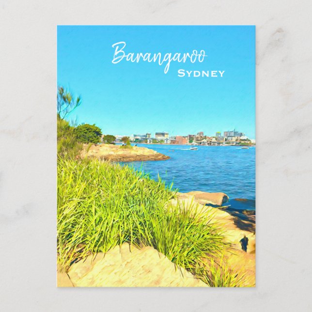 Sydney Barangaroo scenic travel Postcard (Front)