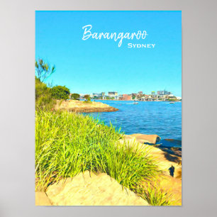 Sydney Barangaroo scenic travel Poster