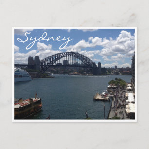 sydney bridge ecq postcard