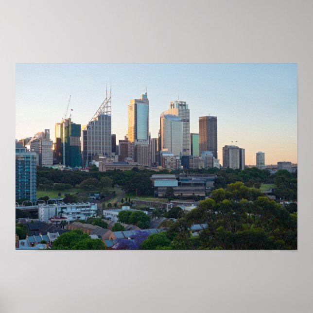 Sydney Business Centre Skyscrapers Poster (Front)