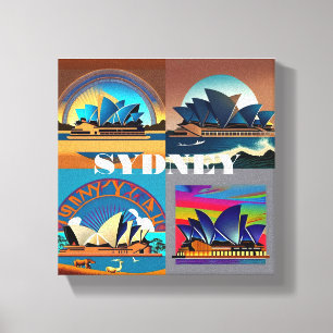 sydney canvas print