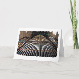 Sydney Cathedral pipe organ greeting card