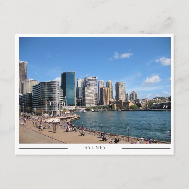 Sydney CBD Urban Skyline and Cityscape Australia Postcard (Front)