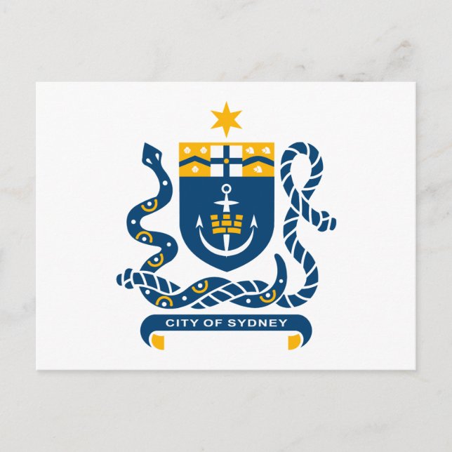 Sydney Coat of Arms Postcard (Front)