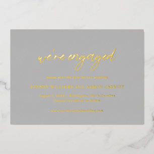 Sydney Grey Modern Wedding Save the Date