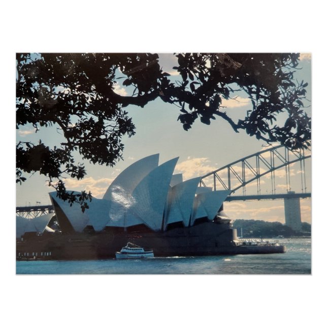 SYDNEY HARBER, AUSTRALIA OPERA HOUSE Glossy Poster (Front)