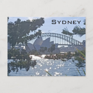 Sydney Harbor Bridge and Opera House Postcard