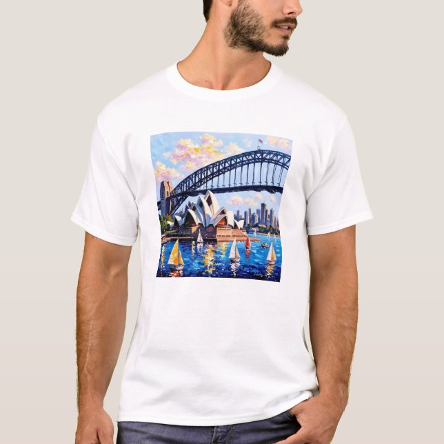 Sydney Harbor Vibrance Tee (Front)