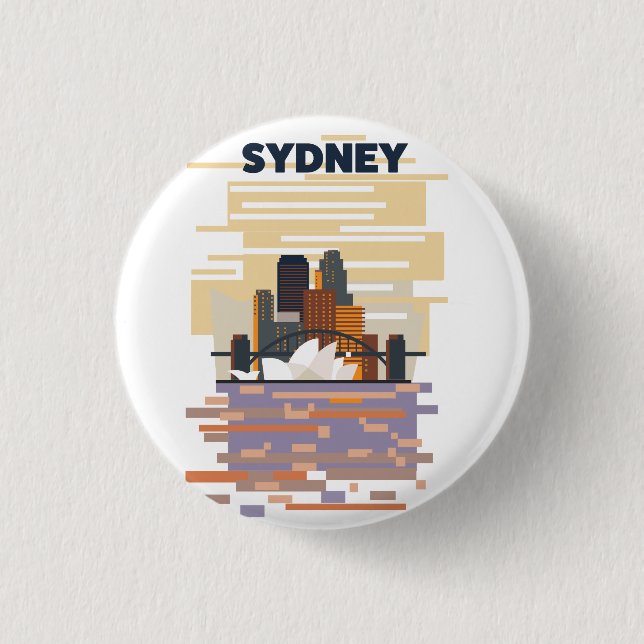Sydney Harbour 3 Cm Round Badge (Front)