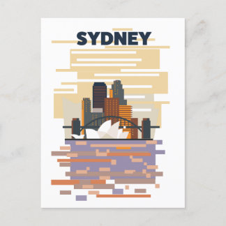 Sydney Harbour Announcement Postcard