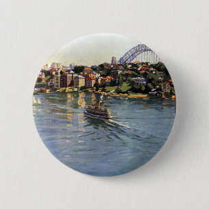 Sydney Harbour, Australia 6 Cm Round Badge