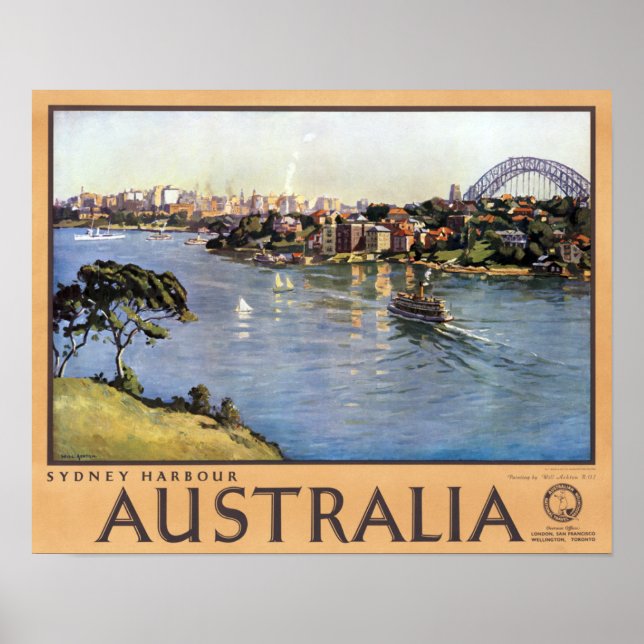 Sydney Harbour Australia Poster (Front)