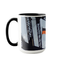 Sydney harbour bridge aboriginal flag mug.